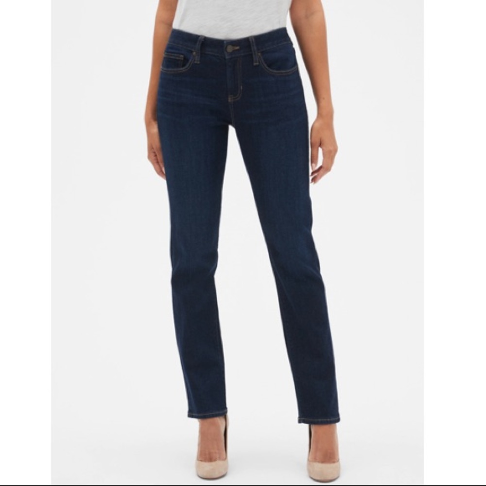 Gap 1969 25r Real Straight Jeans - Dark Blue